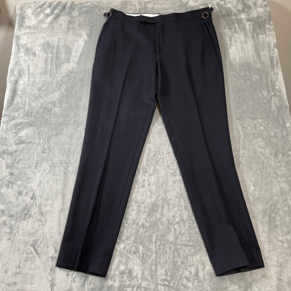 Suitsupply  42L Suit Navy Blue Vitale Barberis Canonico Super 130s